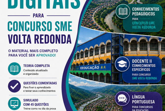 Apostilas para o concurso de Volta Redonda – Curso Base