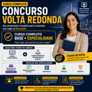 Preparatório concurso de Volta Redonda - Docente II